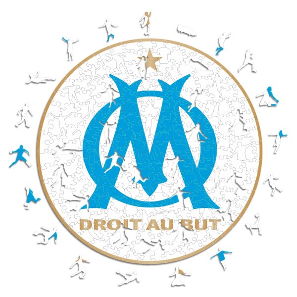 Olympique Marsiglia - Logo - Puzzle in Legno