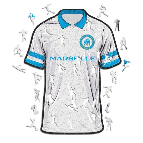 Olympique de Marseille - Maillot - Puzzle en bois