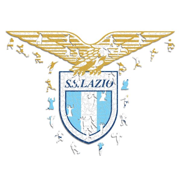 SS Lazio - Logo - Puzzle en bois