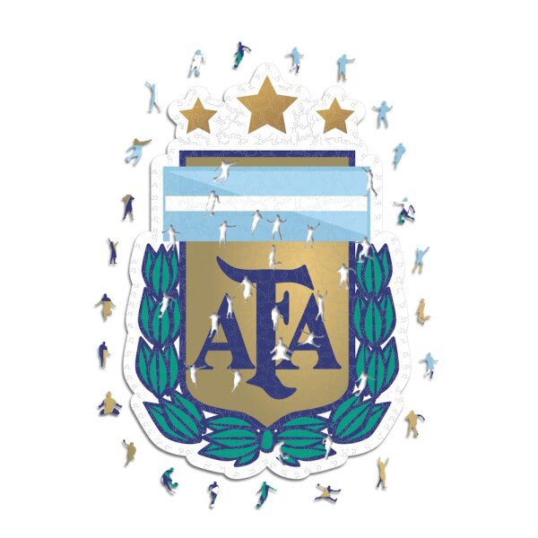 National Team Argentina - Logo - Wooden Puzzle