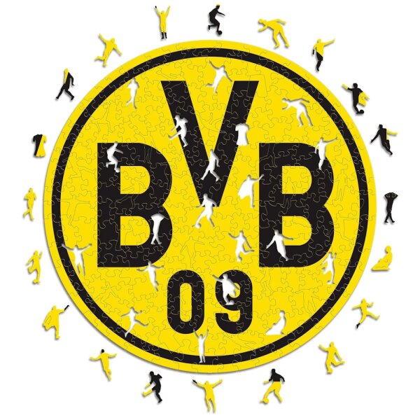 Borussia Dortmund-Logo- Puzzle en bois