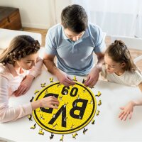 Borussia Dortmund-Logo- Puzzle en bois