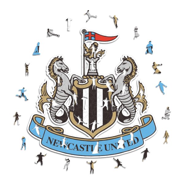 Newcastle United FC - Logo - Puzzle en bois