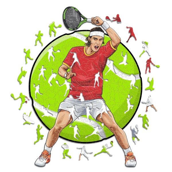 Rafael Nadal - Tennis - Puzzle en bois Taille S (150 Pi&egrave;ces)