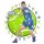 Novak Djokovic - Tennis - Puzzle in Legno Taglia S (150 Pezzi)