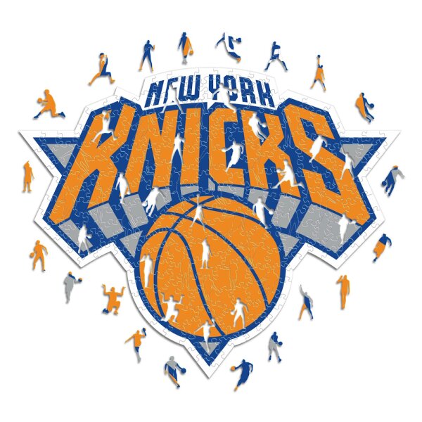 NBA - New York Knicks - Logo - Puzzle en bois Taille S (150 Pi&egrave;ces)