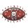 NFL - Pittsburg Steelers&ndash; Football avec Logo  - Puzzle en bois Taille S (150 Pi&egrave;ces)