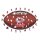 NFL - Kansas City Chiefs&ndash; Football avec Logo  - Puzzle en bois Taille S (150 Pi&egrave;ces)