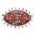 NFL - New Orleans Saints&ndash; Football avec Logo  - Puzzle en bois Taille S (150 Pi&egrave;ces)