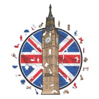 Big Ben - Monument Holz Puzzle Gr&ouml;sse S (150 Teile)