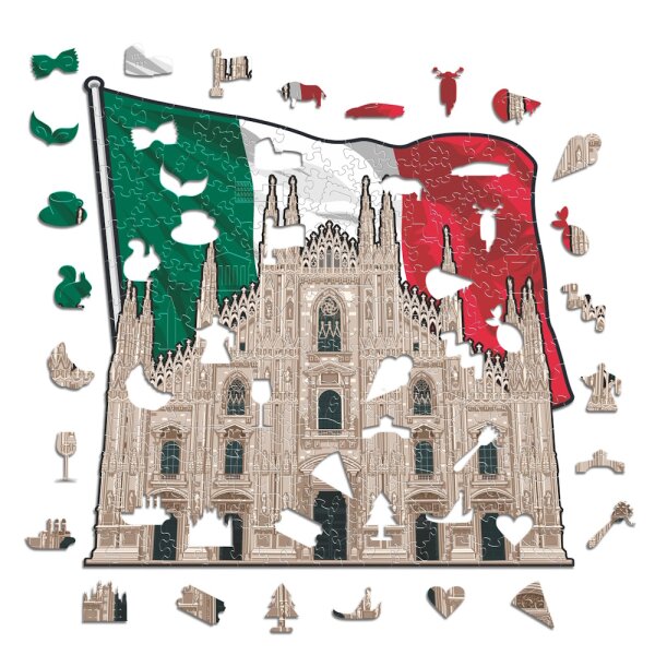 Milan Cathedral - Monument Wooden Puzzle Size S (150 pieces)