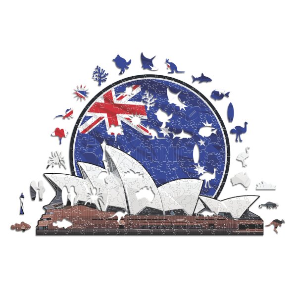Op&eacute;ra de Sydney - Monument Puzzle en bois Taille S (150 Pi&egrave;ces)