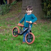 WHIZZ - Draisienne l&eacute;g&egrave;re pour enfants - L&eacute;ger, robuste et r&eacute;glable en hauteur (noir)