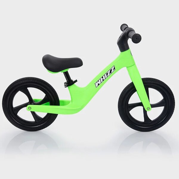WHIZZ - Lightweight childrens balance bike - Lightweight, robust & height adjustable (green)