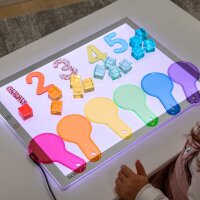 Light panel with color change for children - rectangular A3 - (size 46 x 34 cm)