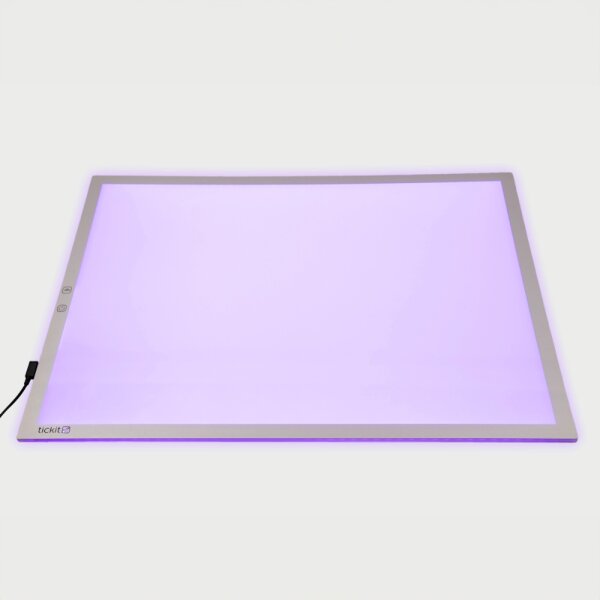 Pannello luminoso con cambio colore per bambini - Rettangolare A2 - (dimensioni 63,5 x 46 cm)