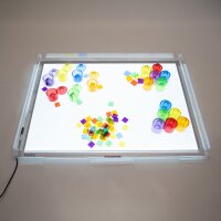 Cadre transparent pour panneau lumineux pour enfants - Rectangulaire A2 - (format 67 x 49 cm)