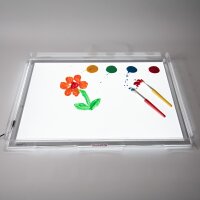 Cadre transparent pour panneau lumineux pour enfants - Rectangulaire A2 - (format 67 x 49 cm)