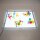 Cadre transparent pour panneau lumineux pour enfants - Rectangulaire A2 - (format 67 x 49 cm)