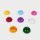 Set di 8 semisfere in acrilico trasparente colorato