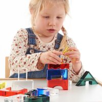Lot de 25 blocs de construction en cristal transparent en acrylique