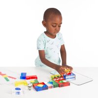 Lot de 25 blocs de construction en cristal transparent en acrylique