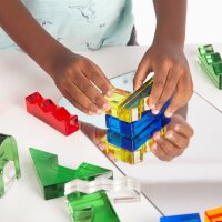 Lot de 25 blocs de construction en cristal transparent en acrylique