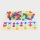Set di 96 forme di insetti in plastica colorata e traslucida, inclusa scatola portaoggetti