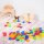 Set di 96 forme di insetti in plastica colorata e traslucida, inclusa scatola portaoggetti
