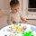Set di 72 conchiglie colorate e traslucide e creature marine in plastica in una scatola portaoggetti
