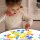 Set di 72 conchiglie colorate e traslucide e creature marine in plastica in una scatola portaoggetti