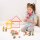 Set with 15 colorful wooden figures to screw together for group & role play including storage bag