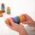 Set with 15 colorful wooden figures to screw together for group & role play including storage bag