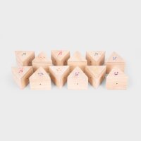Wooden sound prisms &ndash; 12-piece sound & matching game made of hardwood