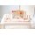 Coffret de 83 blocs de construction en bois et &eacute;l&eacute;ments en pierres pr&eacute;cieuses acryliques &ndash; y compris un plateau avec base miroir