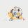 Hedgehog sorting wheel - Pull-along toy with rotating stacking game