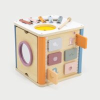 Cube dactivit&eacute;s 8 en 1 &ndash; Jouet &eacute;ducatif avec xylophone, jeu enfichable, &eacute;l&eacute;ments de motricit&eacute; et miroir