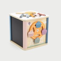 Cube dactivit&eacute;s 8 en 1 &ndash; Jouet &eacute;ducatif avec xylophone, jeu enfichable, &eacute;l&eacute;ments de motricit&eacute; et miroir