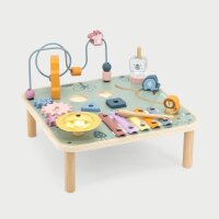 Tavolo attivit&agrave; multifunzionale &ndash; tavolo da gioco con giochi motori e di apprendimento, xilofono e gioco plug-in