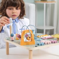 Tavolo attivit&agrave; multifunzionale &ndash; tavolo da gioco con giochi motori e di apprendimento, xilofono e gioco plug-in