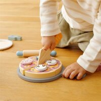 Pizza Set - Set da cucina in legno con forno, accessori e condimenti (19 pezzi)