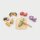Set per tagliare le verdure - Giocattolo in legno con tagliere, coltello e verdure con chiusura in velcro (8 pezzi)