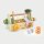 Tool set - wooden toy with hammer, tools, bolts & gears (17 pieces)