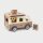 Coffee Mobile - Giocattolo in legno con barista, dolci, macchina per il caff&egrave;, piante e accessori (11 pezzi)