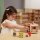 Coffee Mobile - Giocattolo in legno con barista, dolci, macchina per il caff&egrave;, piante e accessori (11 pezzi)