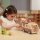 Coffee Mobile - Giocattolo in legno con barista, dolci, macchina per il caff&egrave;, piante e accessori (11 pezzi)
