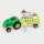 Farm tractor - wooden toy with tractor, trailer, farmers, animals & removable fences (11 pieces)