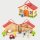 Farm play set - foldable wooden toy with animals, tractor, farmer & accessories (13 pieces)