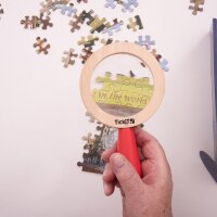 Hand-Lupe aus Holz - 2x & 3x Vergr&ouml;sserung f&uuml;r forschende Beobachtungen