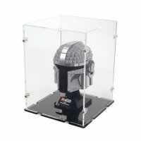 Acrylic display for various LEGO&reg; Helmet models (18 x 18 x 24 cm with black base)
